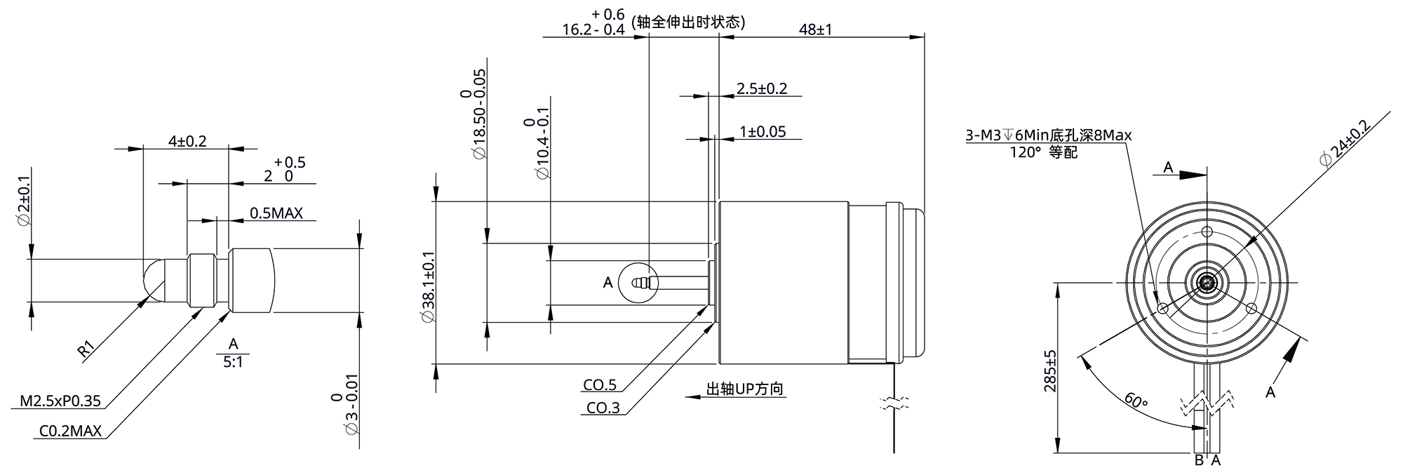 Voice Coil Motor Frame Size