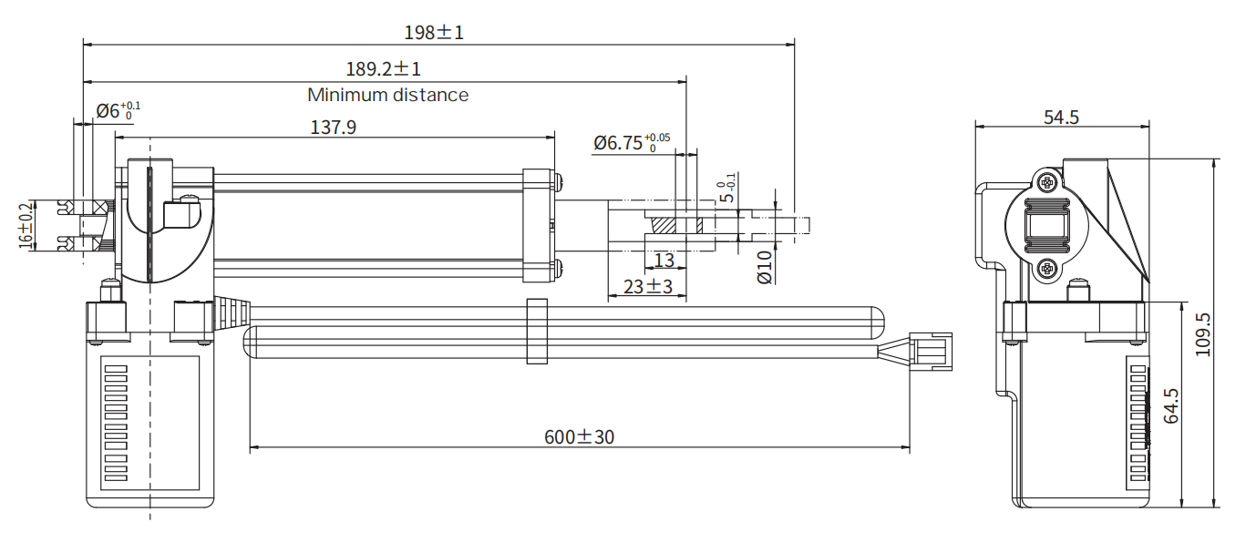Linear push rod motor ZXJ1-29